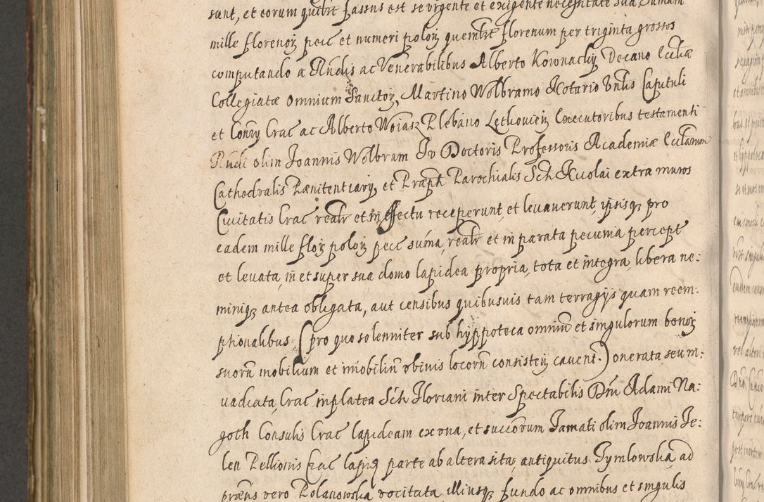 Zdjęcie nr 984 dla obiektu archiwalnego: Illustrissimo et Reverendissimo in Christo Patre Domino Domino Petro Tylicki Dei et Apostolice Sedis Gratia Episcopo Cracoviensis Duce Severiensis Acta actorum causarum sententiarum tam interloquutoriarum quam definitivarum decretorum obligationum, quietationum, recognitionum, constitutionum procuratorum etc. etc. coram Admodum Reverendo Domino Thoma Oborski I. V. Doctore Canonico Vicario in Spiritualibus et Officiali generali Cracoviensis in anno Domini Millesimo Sexcentessimo Decimoquarto Cuius Indictio duodecima Pontificus SS. D. N. D. Pauli Divina providentia Papae quinti Anno decimo foeliciter incipiunt