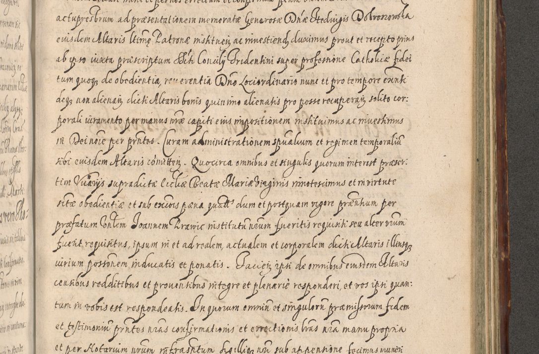Zdjęcie nr 981 dla obiektu archiwalnego: Illustrissimo et Reverendissimo in Christo Patre Domino Domino Petro Tylicki Dei et Apostolice Sedis Gratia Episcopo Cracoviensis Duce Severiensis Acta actorum causarum sententiarum tam interloquutoriarum quam definitivarum decretorum obligationum, quietationum, recognitionum, constitutionum procuratorum etc. etc. coram Admodum Reverendo Domino Thoma Oborski I. V. Doctore Canonico Vicario in Spiritualibus et Officiali generali Cracoviensis in anno Domini Millesimo Sexcentessimo Decimoquarto Cuius Indictio duodecima Pontificus SS. D. N. D. Pauli Divina providentia Papae quinti Anno decimo foeliciter incipiunt