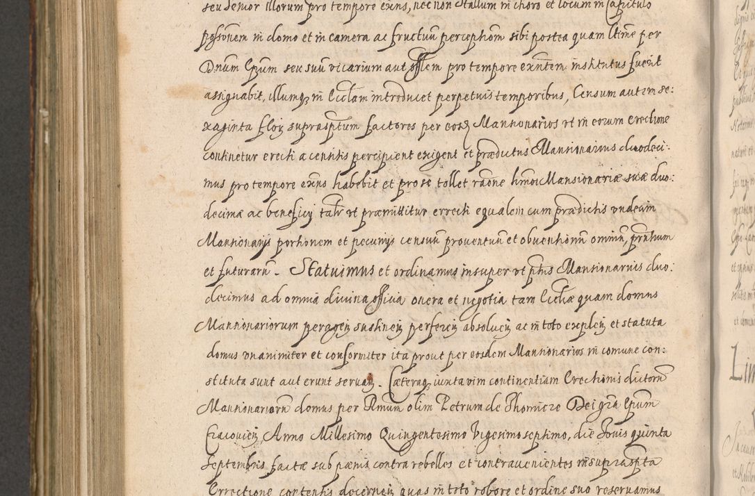 Zdjęcie nr 974 dla obiektu archiwalnego: Illustrissimo et Reverendissimo in Christo Patre Domino Domino Petro Tylicki Dei et Apostolice Sedis Gratia Episcopo Cracoviensis Duce Severiensis Acta actorum causarum sententiarum tam interloquutoriarum quam definitivarum decretorum obligationum, quietationum, recognitionum, constitutionum procuratorum etc. etc. coram Admodum Reverendo Domino Thoma Oborski I. V. Doctore Canonico Vicario in Spiritualibus et Officiali generali Cracoviensis in anno Domini Millesimo Sexcentessimo Decimoquarto Cuius Indictio duodecima Pontificus SS. D. N. D. Pauli Divina providentia Papae quinti Anno decimo foeliciter incipiunt