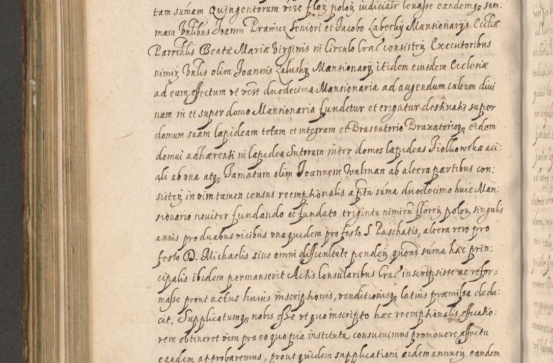 Zdjęcie nr 964 dla obiektu archiwalnego: Illustrissimo et Reverendissimo in Christo Patre Domino Domino Petro Tylicki Dei et Apostolice Sedis Gratia Episcopo Cracoviensis Duce Severiensis Acta actorum causarum sententiarum tam interloquutoriarum quam definitivarum decretorum obligationum, quietationum, recognitionum, constitutionum procuratorum etc. etc. coram Admodum Reverendo Domino Thoma Oborski I. V. Doctore Canonico Vicario in Spiritualibus et Officiali generali Cracoviensis in anno Domini Millesimo Sexcentessimo Decimoquarto Cuius Indictio duodecima Pontificus SS. D. N. D. Pauli Divina providentia Papae quinti Anno decimo foeliciter incipiunt
