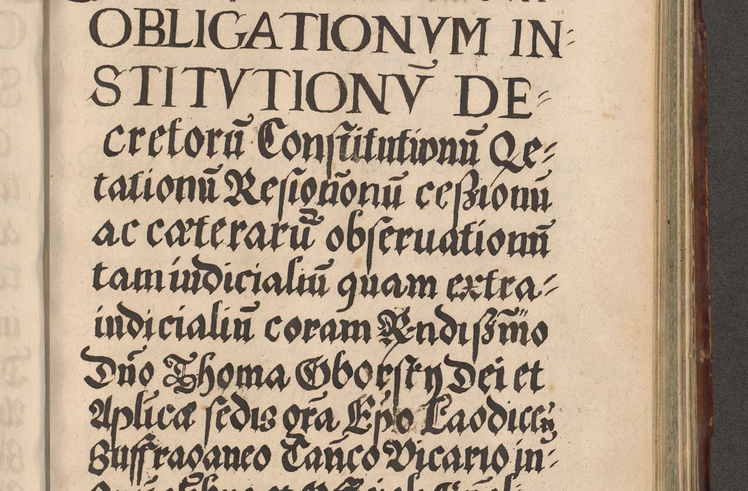 Zdjęcie nr 953 dla obiektu archiwalnego: Illustrissimo et Reverendissimo in Christo Patre Domino Domino Petro Tylicki Dei et Apostolice Sedis Gratia Episcopo Cracoviensis Duce Severiensis Acta actorum causarum sententiarum tam interloquutoriarum quam definitivarum decretorum obligationum, quietationum, recognitionum, constitutionum procuratorum etc. etc. coram Admodum Reverendo Domino Thoma Oborski I. V. Doctore Canonico Vicario in Spiritualibus et Officiali generali Cracoviensis in anno Domini Millesimo Sexcentessimo Decimoquarto Cuius Indictio duodecima Pontificus SS. D. N. D. Pauli Divina providentia Papae quinti Anno decimo foeliciter incipiunt