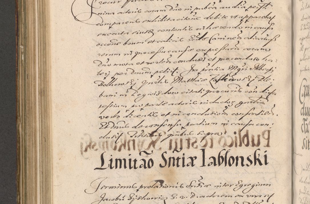 Zdjęcie nr 924 dla obiektu archiwalnego: Illustrissimo et Reverendissimo in Christo Patre Domino Domino Petro Tylicki Dei et Apostolice Sedis Gratia Episcopo Cracoviensis Duce Severiensis Acta actorum causarum sententiarum tam interloquutoriarum quam definitivarum decretorum obligationum, quietationum, recognitionum, constitutionum procuratorum etc. etc. coram Admodum Reverendo Domino Thoma Oborski I. V. Doctore Canonico Vicario in Spiritualibus et Officiali generali Cracoviensis in anno Domini Millesimo Sexcentessimo Decimoquarto Cuius Indictio duodecima Pontificus SS. D. N. D. Pauli Divina providentia Papae quinti Anno decimo foeliciter incipiunt