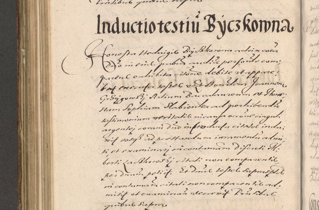 Zdjęcie nr 918 dla obiektu archiwalnego: Illustrissimo et Reverendissimo in Christo Patre Domino Domino Petro Tylicki Dei et Apostolice Sedis Gratia Episcopo Cracoviensis Duce Severiensis Acta actorum causarum sententiarum tam interloquutoriarum quam definitivarum decretorum obligationum, quietationum, recognitionum, constitutionum procuratorum etc. etc. coram Admodum Reverendo Domino Thoma Oborski I. V. Doctore Canonico Vicario in Spiritualibus et Officiali generali Cracoviensis in anno Domini Millesimo Sexcentessimo Decimoquarto Cuius Indictio duodecima Pontificus SS. D. N. D. Pauli Divina providentia Papae quinti Anno decimo foeliciter incipiunt