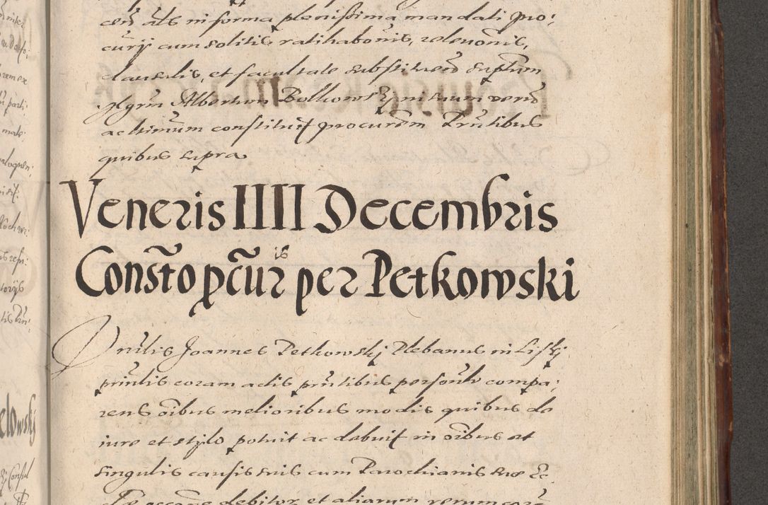 Zdjęcie nr 907 dla obiektu archiwalnego: Illustrissimo et Reverendissimo in Christo Patre Domino Domino Petro Tylicki Dei et Apostolice Sedis Gratia Episcopo Cracoviensis Duce Severiensis Acta actorum causarum sententiarum tam interloquutoriarum quam definitivarum decretorum obligationum, quietationum, recognitionum, constitutionum procuratorum etc. etc. coram Admodum Reverendo Domino Thoma Oborski I. V. Doctore Canonico Vicario in Spiritualibus et Officiali generali Cracoviensis in anno Domini Millesimo Sexcentessimo Decimoquarto Cuius Indictio duodecima Pontificus SS. D. N. D. Pauli Divina providentia Papae quinti Anno decimo foeliciter incipiunt