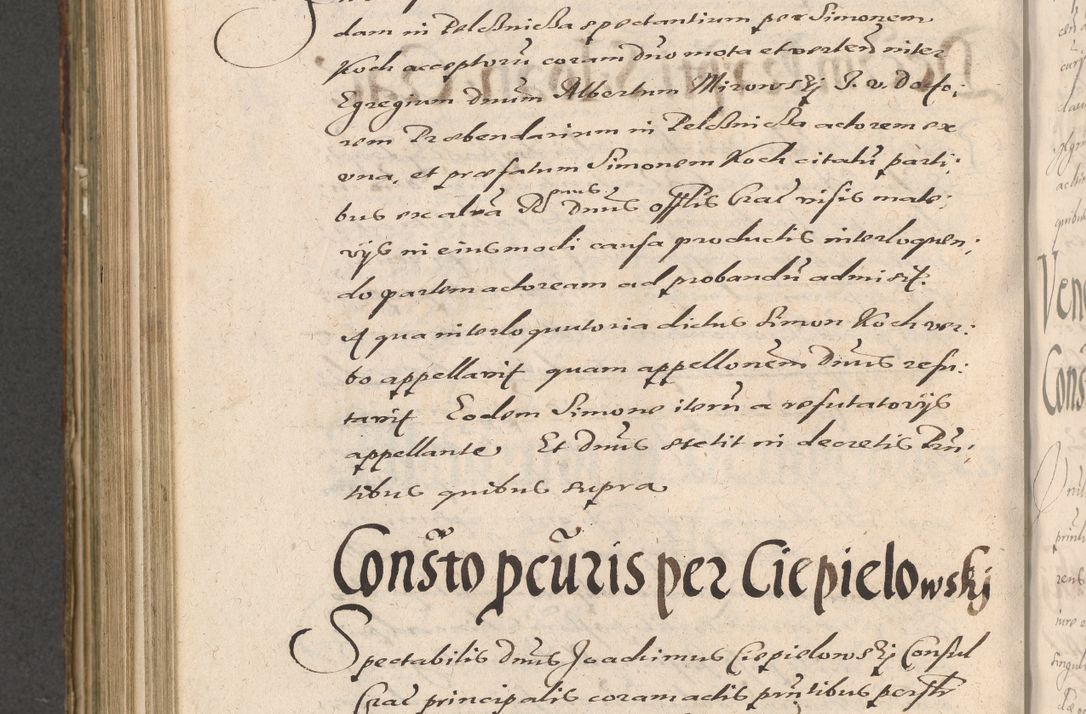 Zdjęcie nr 906 dla obiektu archiwalnego: Illustrissimo et Reverendissimo in Christo Patre Domino Domino Petro Tylicki Dei et Apostolice Sedis Gratia Episcopo Cracoviensis Duce Severiensis Acta actorum causarum sententiarum tam interloquutoriarum quam definitivarum decretorum obligationum, quietationum, recognitionum, constitutionum procuratorum etc. etc. coram Admodum Reverendo Domino Thoma Oborski I. V. Doctore Canonico Vicario in Spiritualibus et Officiali generali Cracoviensis in anno Domini Millesimo Sexcentessimo Decimoquarto Cuius Indictio duodecima Pontificus SS. D. N. D. Pauli Divina providentia Papae quinti Anno decimo foeliciter incipiunt