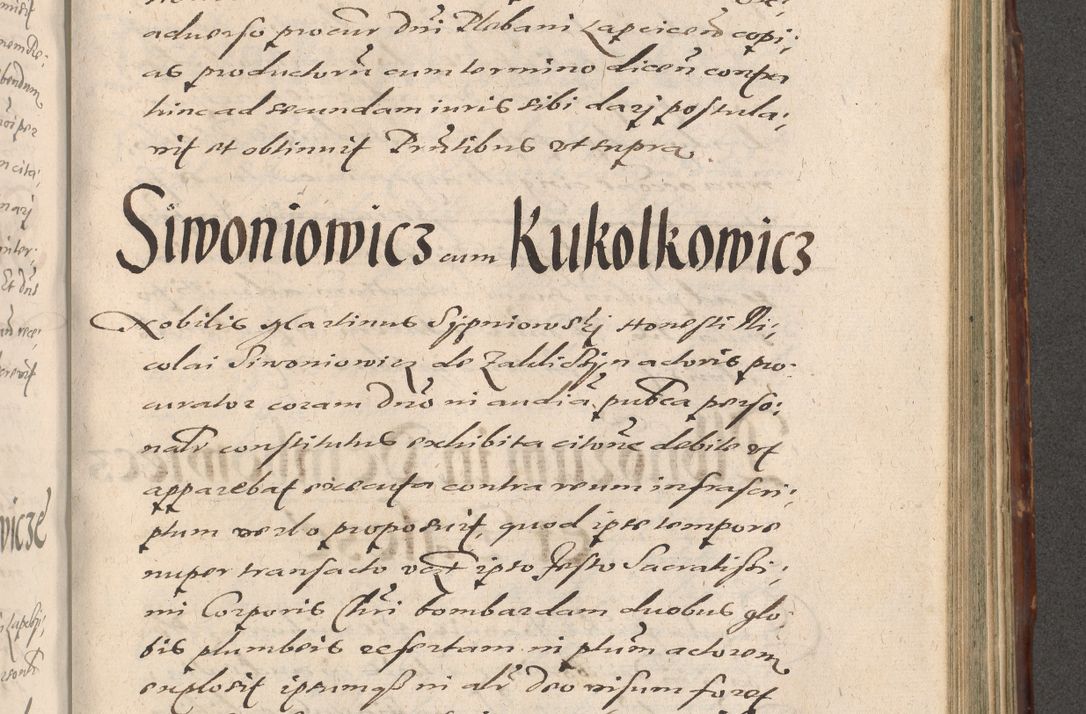 Zdjęcie nr 903 dla obiektu archiwalnego: Illustrissimo et Reverendissimo in Christo Patre Domino Domino Petro Tylicki Dei et Apostolice Sedis Gratia Episcopo Cracoviensis Duce Severiensis Acta actorum causarum sententiarum tam interloquutoriarum quam definitivarum decretorum obligationum, quietationum, recognitionum, constitutionum procuratorum etc. etc. coram Admodum Reverendo Domino Thoma Oborski I. V. Doctore Canonico Vicario in Spiritualibus et Officiali generali Cracoviensis in anno Domini Millesimo Sexcentessimo Decimoquarto Cuius Indictio duodecima Pontificus SS. D. N. D. Pauli Divina providentia Papae quinti Anno decimo foeliciter incipiunt