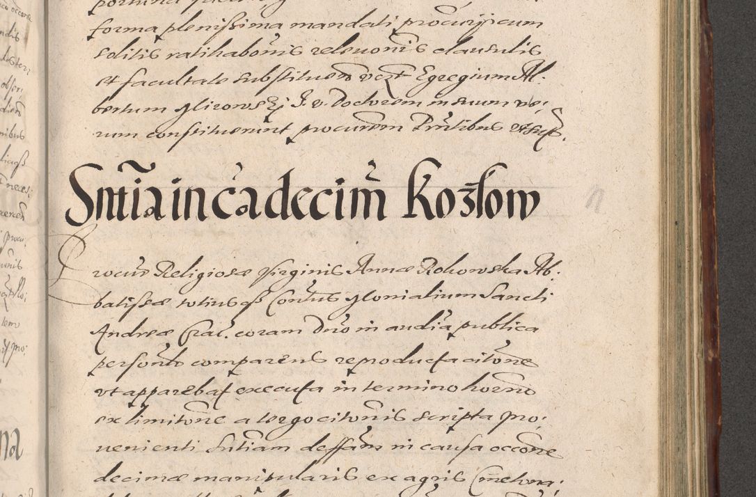 Zdjęcie nr 895 dla obiektu archiwalnego: Illustrissimo et Reverendissimo in Christo Patre Domino Domino Petro Tylicki Dei et Apostolice Sedis Gratia Episcopo Cracoviensis Duce Severiensis Acta actorum causarum sententiarum tam interloquutoriarum quam definitivarum decretorum obligationum, quietationum, recognitionum, constitutionum procuratorum etc. etc. coram Admodum Reverendo Domino Thoma Oborski I. V. Doctore Canonico Vicario in Spiritualibus et Officiali generali Cracoviensis in anno Domini Millesimo Sexcentessimo Decimoquarto Cuius Indictio duodecima Pontificus SS. D. N. D. Pauli Divina providentia Papae quinti Anno decimo foeliciter incipiunt