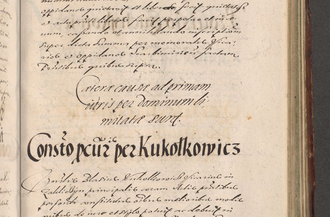 Zdjęcie nr 891 dla obiektu archiwalnego: Illustrissimo et Reverendissimo in Christo Patre Domino Domino Petro Tylicki Dei et Apostolice Sedis Gratia Episcopo Cracoviensis Duce Severiensis Acta actorum causarum sententiarum tam interloquutoriarum quam definitivarum decretorum obligationum, quietationum, recognitionum, constitutionum procuratorum etc. etc. coram Admodum Reverendo Domino Thoma Oborski I. V. Doctore Canonico Vicario in Spiritualibus et Officiali generali Cracoviensis in anno Domini Millesimo Sexcentessimo Decimoquarto Cuius Indictio duodecima Pontificus SS. D. N. D. Pauli Divina providentia Papae quinti Anno decimo foeliciter incipiunt