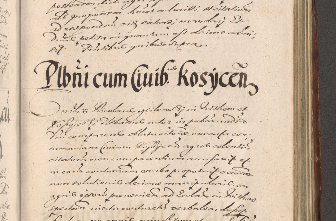 Zdjęcie nr 873 dla obiektu archiwalnego: Illustrissimo et Reverendissimo in Christo Patre Domino Domino Petro Tylicki Dei et Apostolice Sedis Gratia Episcopo Cracoviensis Duce Severiensis Acta actorum causarum sententiarum tam interloquutoriarum quam definitivarum decretorum obligationum, quietationum, recognitionum, constitutionum procuratorum etc. etc. coram Admodum Reverendo Domino Thoma Oborski I. V. Doctore Canonico Vicario in Spiritualibus et Officiali generali Cracoviensis in anno Domini Millesimo Sexcentessimo Decimoquarto Cuius Indictio duodecima Pontificus SS. D. N. D. Pauli Divina providentia Papae quinti Anno decimo foeliciter incipiunt