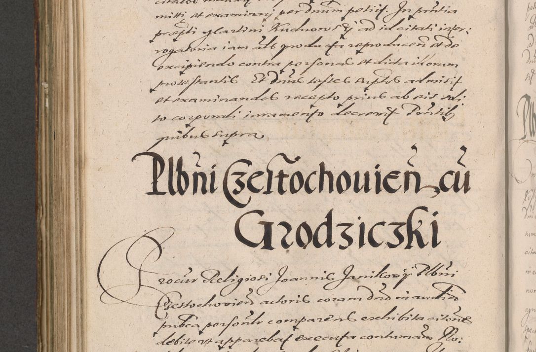 Zdjęcie nr 872 dla obiektu archiwalnego: Illustrissimo et Reverendissimo in Christo Patre Domino Domino Petro Tylicki Dei et Apostolice Sedis Gratia Episcopo Cracoviensis Duce Severiensis Acta actorum causarum sententiarum tam interloquutoriarum quam definitivarum decretorum obligationum, quietationum, recognitionum, constitutionum procuratorum etc. etc. coram Admodum Reverendo Domino Thoma Oborski I. V. Doctore Canonico Vicario in Spiritualibus et Officiali generali Cracoviensis in anno Domini Millesimo Sexcentessimo Decimoquarto Cuius Indictio duodecima Pontificus SS. D. N. D. Pauli Divina providentia Papae quinti Anno decimo foeliciter incipiunt