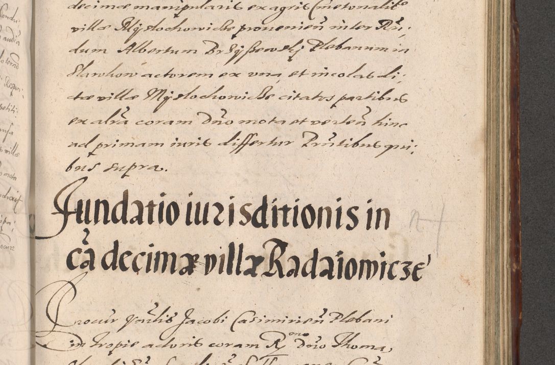 Zdjęcie nr 853 dla obiektu archiwalnego: Illustrissimo et Reverendissimo in Christo Patre Domino Domino Petro Tylicki Dei et Apostolice Sedis Gratia Episcopo Cracoviensis Duce Severiensis Acta actorum causarum sententiarum tam interloquutoriarum quam definitivarum decretorum obligationum, quietationum, recognitionum, constitutionum procuratorum etc. etc. coram Admodum Reverendo Domino Thoma Oborski I. V. Doctore Canonico Vicario in Spiritualibus et Officiali generali Cracoviensis in anno Domini Millesimo Sexcentessimo Decimoquarto Cuius Indictio duodecima Pontificus SS. D. N. D. Pauli Divina providentia Papae quinti Anno decimo foeliciter incipiunt