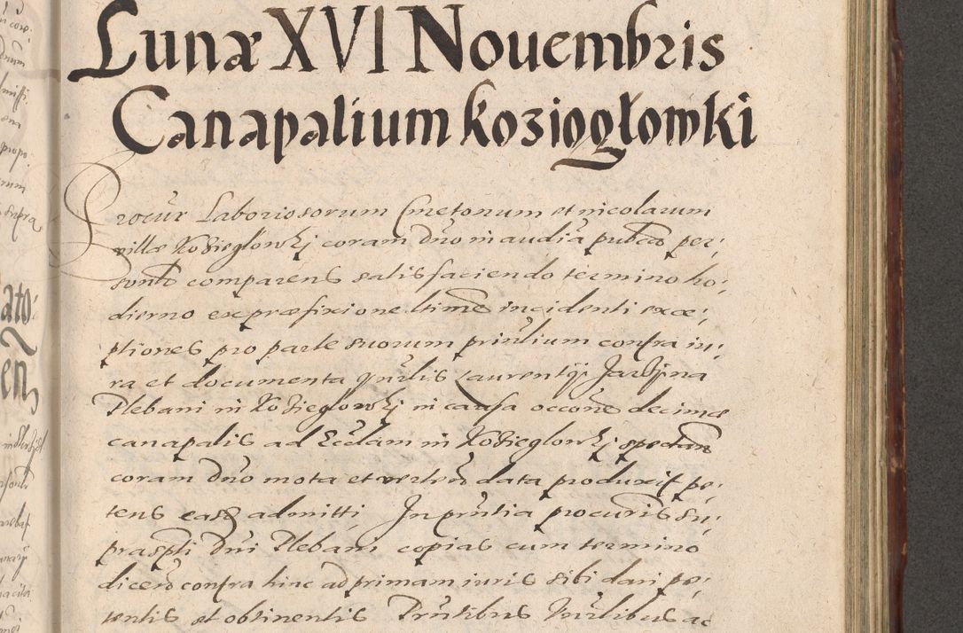Zdjęcie nr 843 dla obiektu archiwalnego: Illustrissimo et Reverendissimo in Christo Patre Domino Domino Petro Tylicki Dei et Apostolice Sedis Gratia Episcopo Cracoviensis Duce Severiensis Acta actorum causarum sententiarum tam interloquutoriarum quam definitivarum decretorum obligationum, quietationum, recognitionum, constitutionum procuratorum etc. etc. coram Admodum Reverendo Domino Thoma Oborski I. V. Doctore Canonico Vicario in Spiritualibus et Officiali generali Cracoviensis in anno Domini Millesimo Sexcentessimo Decimoquarto Cuius Indictio duodecima Pontificus SS. D. N. D. Pauli Divina providentia Papae quinti Anno decimo foeliciter incipiunt