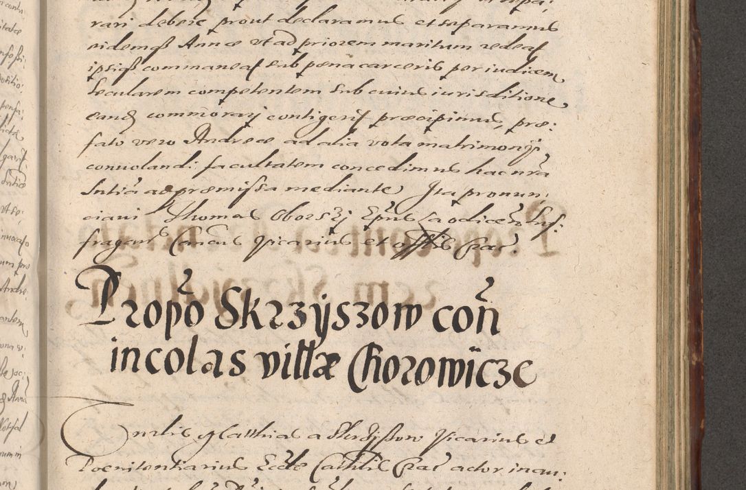 Zdjęcie nr 841 dla obiektu archiwalnego: Illustrissimo et Reverendissimo in Christo Patre Domino Domino Petro Tylicki Dei et Apostolice Sedis Gratia Episcopo Cracoviensis Duce Severiensis Acta actorum causarum sententiarum tam interloquutoriarum quam definitivarum decretorum obligationum, quietationum, recognitionum, constitutionum procuratorum etc. etc. coram Admodum Reverendo Domino Thoma Oborski I. V. Doctore Canonico Vicario in Spiritualibus et Officiali generali Cracoviensis in anno Domini Millesimo Sexcentessimo Decimoquarto Cuius Indictio duodecima Pontificus SS. D. N. D. Pauli Divina providentia Papae quinti Anno decimo foeliciter incipiunt
