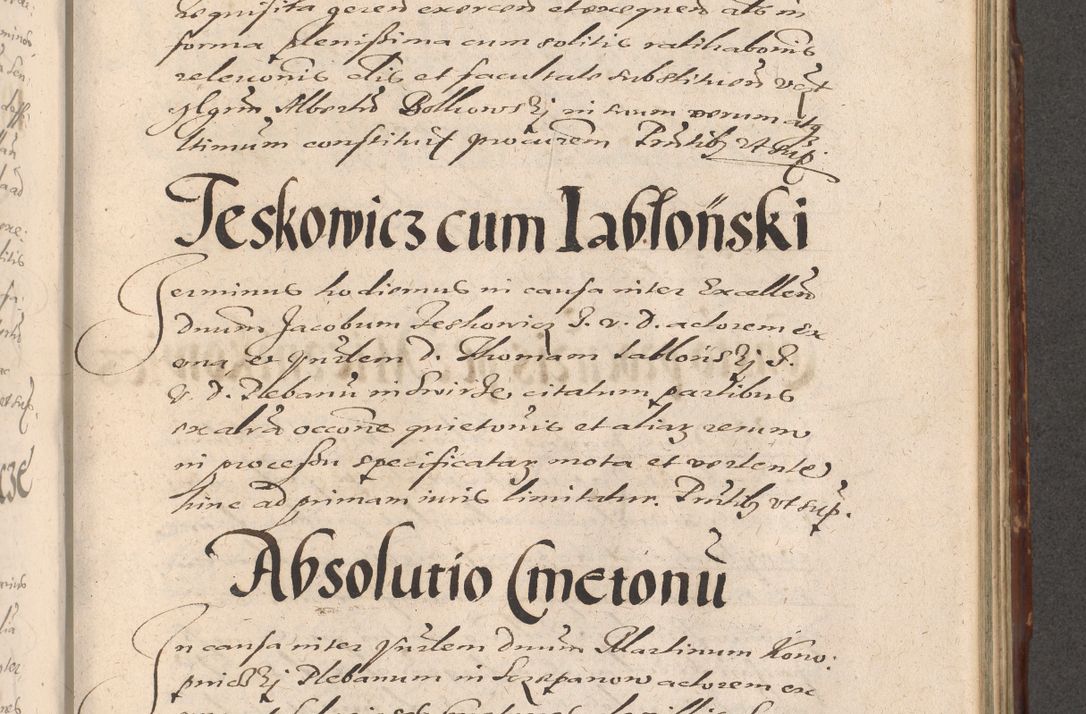 Zdjęcie nr 819 dla obiektu archiwalnego: Illustrissimo et Reverendissimo in Christo Patre Domino Domino Petro Tylicki Dei et Apostolice Sedis Gratia Episcopo Cracoviensis Duce Severiensis Acta actorum causarum sententiarum tam interloquutoriarum quam definitivarum decretorum obligationum, quietationum, recognitionum, constitutionum procuratorum etc. etc. coram Admodum Reverendo Domino Thoma Oborski I. V. Doctore Canonico Vicario in Spiritualibus et Officiali generali Cracoviensis in anno Domini Millesimo Sexcentessimo Decimoquarto Cuius Indictio duodecima Pontificus SS. D. N. D. Pauli Divina providentia Papae quinti Anno decimo foeliciter incipiunt
