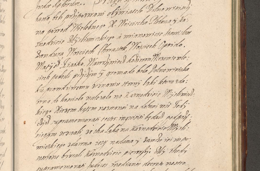 Zdjęcie nr 1209 dla obiektu archiwalnego: Illustrissimo et Reverendissimo in Christo Patre Domino Domino Petro Tylicki Dei et Apostolice Sedis Gratia Episcopo Cracoviensis Duce Severiensis Acta actorum causarum sententiarum tam interloquutoriarum quam definitivarum decretorum obligationum, quietationum, recognitionum, constitutionum procuratorum etc. etc. coram Admodum Reverendo Domino Thoma Oborski I. V. Doctore Canonico Vicario in Spiritualibus et Officiali generali Cracoviensis in anno Domini Millesimo Sexcentessimo Decimoquarto Cuius Indictio duodecima Pontificus SS. D. N. D. Pauli Divina providentia Papae quinti Anno decimo foeliciter incipiunt
