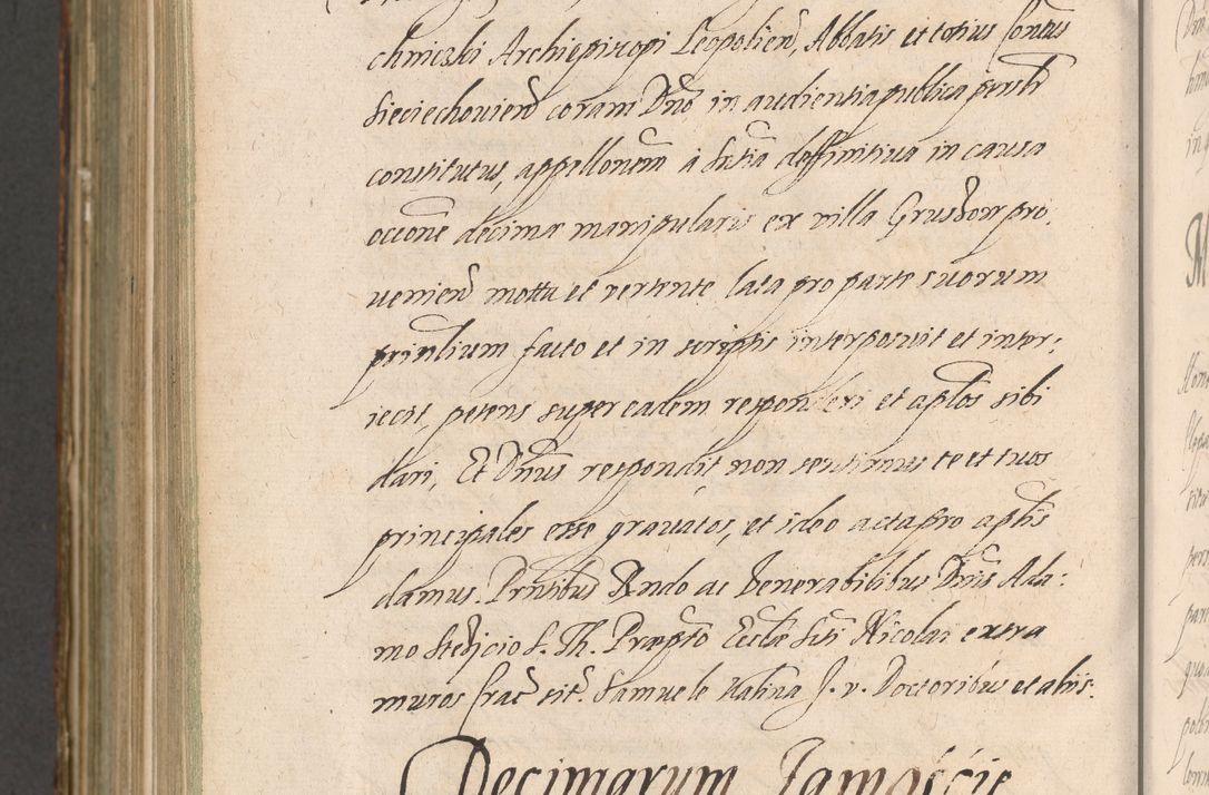 Zdjęcie nr 1314 dla obiektu archiwalnego: Illustrissimo et Reverendissimo in Christo Patre Domino Domino Petro Tylicki Dei et Apostolice Sedis Gratia Episcopo Cracoviensis Duce Severiensis Acta actorum causarum sententiarum tam interloquutoriarum quam definitivarum decretorum obligationum, quietationum, recognitionum, constitutionum procuratorum etc. etc. coram Admodum Reverendo Domino Thoma Oborski I. V. Doctore Canonico Vicario in Spiritualibus et Officiali generali Cracoviensis in anno Domini Millesimo Sexcentessimo Decimoquarto Cuius Indictio duodecima Pontificus SS. D. N. D. Pauli Divina providentia Papae quinti Anno decimo foeliciter incipiunt