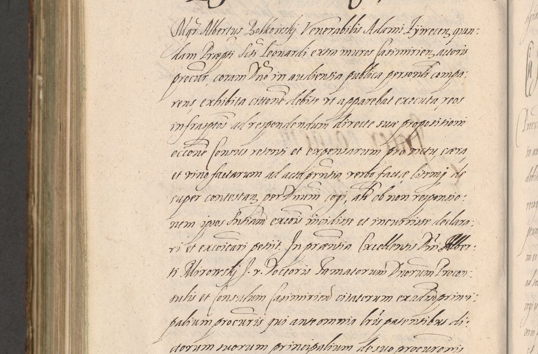 Zdjęcie nr 1308 dla obiektu archiwalnego: Illustrissimo et Reverendissimo in Christo Patre Domino Domino Petro Tylicki Dei et Apostolice Sedis Gratia Episcopo Cracoviensis Duce Severiensis Acta actorum causarum sententiarum tam interloquutoriarum quam definitivarum decretorum obligationum, quietationum, recognitionum, constitutionum procuratorum etc. etc. coram Admodum Reverendo Domino Thoma Oborski I. V. Doctore Canonico Vicario in Spiritualibus et Officiali generali Cracoviensis in anno Domini Millesimo Sexcentessimo Decimoquarto Cuius Indictio duodecima Pontificus SS. D. N. D. Pauli Divina providentia Papae quinti Anno decimo foeliciter incipiunt