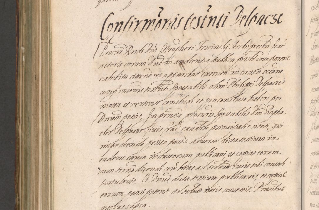 Zdjęcie nr 1286 dla obiektu archiwalnego: Illustrissimo et Reverendissimo in Christo Patre Domino Domino Petro Tylicki Dei et Apostolice Sedis Gratia Episcopo Cracoviensis Duce Severiensis Acta actorum causarum sententiarum tam interloquutoriarum quam definitivarum decretorum obligationum, quietationum, recognitionum, constitutionum procuratorum etc. etc. coram Admodum Reverendo Domino Thoma Oborski I. V. Doctore Canonico Vicario in Spiritualibus et Officiali generali Cracoviensis in anno Domini Millesimo Sexcentessimo Decimoquarto Cuius Indictio duodecima Pontificus SS. D. N. D. Pauli Divina providentia Papae quinti Anno decimo foeliciter incipiunt