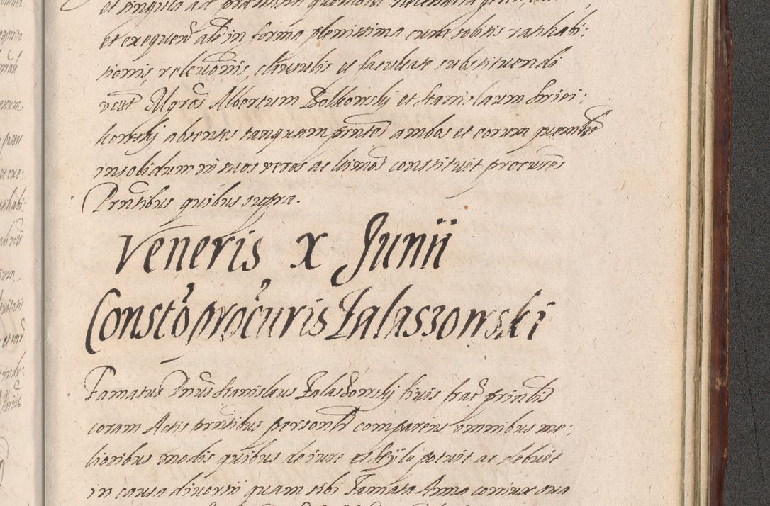 Zdjęcie nr 1271 dla obiektu archiwalnego: Illustrissimo et Reverendissimo in Christo Patre Domino Domino Petro Tylicki Dei et Apostolice Sedis Gratia Episcopo Cracoviensis Duce Severiensis Acta actorum causarum sententiarum tam interloquutoriarum quam definitivarum decretorum obligationum, quietationum, recognitionum, constitutionum procuratorum etc. etc. coram Admodum Reverendo Domino Thoma Oborski I. V. Doctore Canonico Vicario in Spiritualibus et Officiali generali Cracoviensis in anno Domini Millesimo Sexcentessimo Decimoquarto Cuius Indictio duodecima Pontificus SS. D. N. D. Pauli Divina providentia Papae quinti Anno decimo foeliciter incipiunt