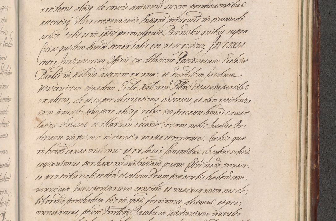 Zdjęcie nr 1265 dla obiektu archiwalnego: Illustrissimo et Reverendissimo in Christo Patre Domino Domino Petro Tylicki Dei et Apostolice Sedis Gratia Episcopo Cracoviensis Duce Severiensis Acta actorum causarum sententiarum tam interloquutoriarum quam definitivarum decretorum obligationum, quietationum, recognitionum, constitutionum procuratorum etc. etc. coram Admodum Reverendo Domino Thoma Oborski I. V. Doctore Canonico Vicario in Spiritualibus et Officiali generali Cracoviensis in anno Domini Millesimo Sexcentessimo Decimoquarto Cuius Indictio duodecima Pontificus SS. D. N. D. Pauli Divina providentia Papae quinti Anno decimo foeliciter incipiunt
