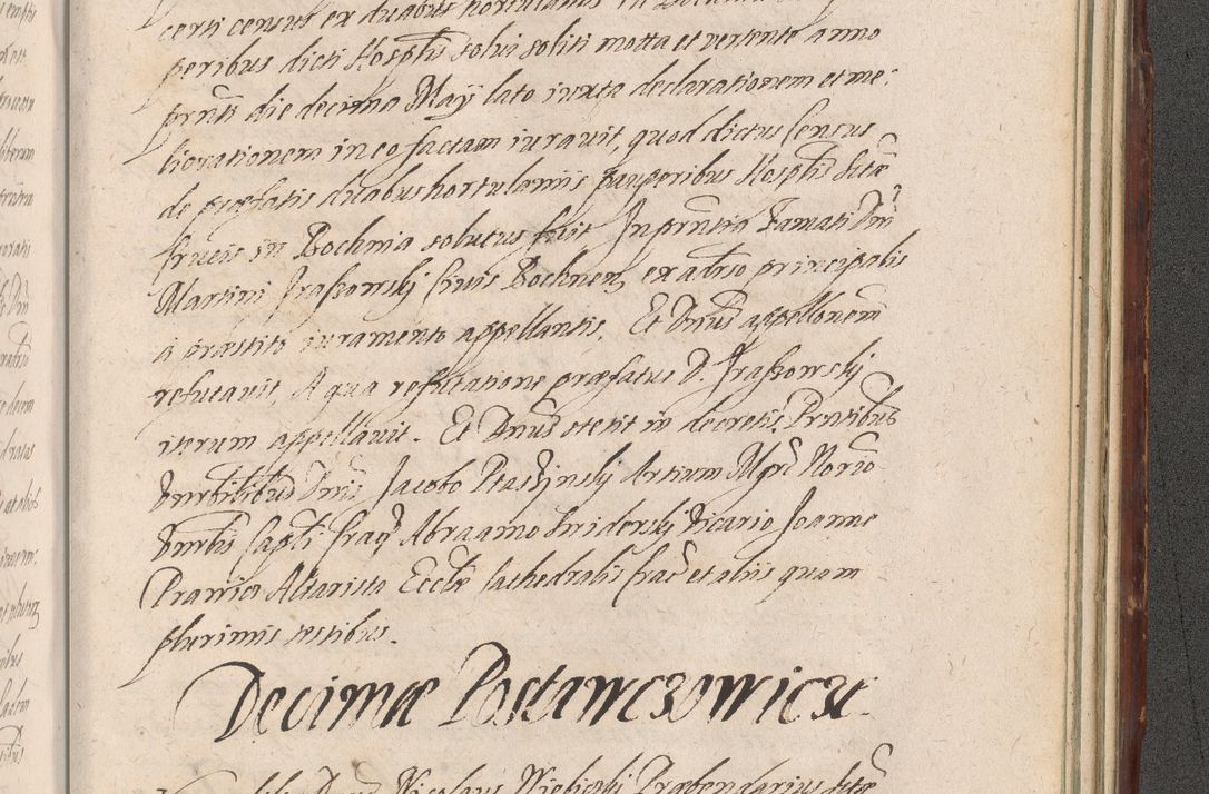 Zdjęcie nr 1263 dla obiektu archiwalnego: Illustrissimo et Reverendissimo in Christo Patre Domino Domino Petro Tylicki Dei et Apostolice Sedis Gratia Episcopo Cracoviensis Duce Severiensis Acta actorum causarum sententiarum tam interloquutoriarum quam definitivarum decretorum obligationum, quietationum, recognitionum, constitutionum procuratorum etc. etc. coram Admodum Reverendo Domino Thoma Oborski I. V. Doctore Canonico Vicario in Spiritualibus et Officiali generali Cracoviensis in anno Domini Millesimo Sexcentessimo Decimoquarto Cuius Indictio duodecima Pontificus SS. D. N. D. Pauli Divina providentia Papae quinti Anno decimo foeliciter incipiunt