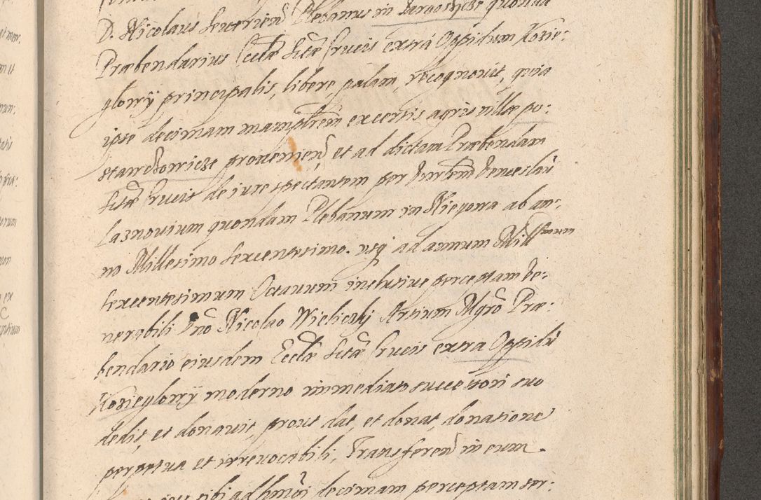 Zdjęcie nr 1213 dla obiektu archiwalnego: Illustrissimo et Reverendissimo in Christo Patre Domino Domino Petro Tylicki Dei et Apostolice Sedis Gratia Episcopo Cracoviensis Duce Severiensis Acta actorum causarum sententiarum tam interloquutoriarum quam definitivarum decretorum obligationum, quietationum, recognitionum, constitutionum procuratorum etc. etc. coram Admodum Reverendo Domino Thoma Oborski I. V. Doctore Canonico Vicario in Spiritualibus et Officiali generali Cracoviensis in anno Domini Millesimo Sexcentessimo Decimoquarto Cuius Indictio duodecima Pontificus SS. D. N. D. Pauli Divina providentia Papae quinti Anno decimo foeliciter incipiunt