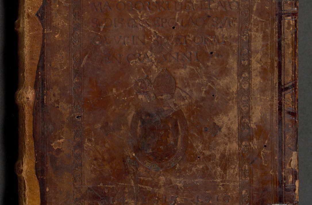 Zdjęcie nr 2 dla obiektu archiwalnego: Illustrissimo et Reverendissimo in Christo Patre Domino Domino Petro Tylicki Dei et Apostolice Sedis Gratia Episcopo Cracoviensis Duce Severiensis Acta actorum causarum sententiarum tam interloquutoriarum quam definitivarum decretorum obligationum, quietationum, recognitionum, constitutionum procuratorum etc. etc. coram Admodum Reverendo Domino Thoma Oborski I. V. Doctore Canonico Vicario in Spiritualibus et Officiali generali Cracoviensis in anno Domini Millesimo Sexcentessimo Decimoquarto Cuius Indictio duodecima Pontificus SS. D. N. D. Pauli Divina providentia Papae quinti Anno decimo foeliciter incipiunt