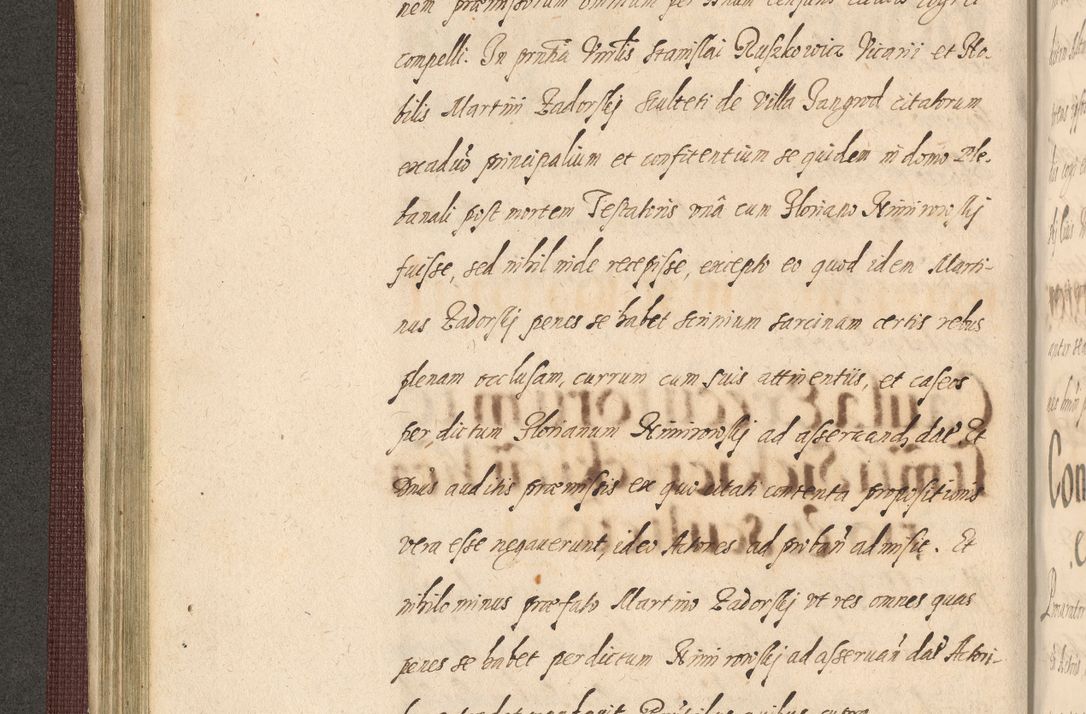 Zdjęcie nr 204 dla obiektu archiwalnego: Acta actorum causarum obligationum institutionum, decretorum, constitutionum, quietonum, resignonum, cessionum, accaeterarum, obseruonum tam iudicialium quam extraiudicialium coram Admondo Reverendo Domino Joanne Zerzynski Canonico, Vicario in Spiritualibus et Officiali generali Cracoviensis Iudice deputati per Illustrissimum ac Reverendissimum Dominum Martinum Szyszkowski Dei et Apostolice Sedis gratia Episcopum Cracoviensis ad Annum Domini Millesimum Sexcentesimum Decimum Septimum Indicatione quindecima Pontificus SS. D. N. D. Pauli Divina providentia Papae V. foeliciter moderni anno ipsus duodecimo continuantur