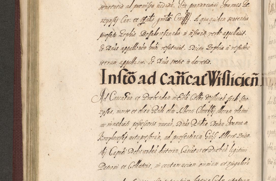 Zdjęcie nr 200 dla obiektu archiwalnego: Acta actorum causarum obligationum institutionum, decretorum, constitutionum, quietonum, resignonum, cessionum, accaeterarum, obseruonum tam iudicialium quam extraiudicialium coram Admondo Reverendo Domino Joanne Zerzynski Canonico, Vicario in Spiritualibus et Officiali generali Cracoviensis Iudice deputati per Illustrissimum ac Reverendissimum Dominum Martinum Szyszkowski Dei et Apostolice Sedis gratia Episcopum Cracoviensis ad Annum Domini Millesimum Sexcentesimum Decimum Septimum Indicatione quindecima Pontificus SS. D. N. D. Pauli Divina providentia Papae V. foeliciter moderni anno ipsus duodecimo continuantur