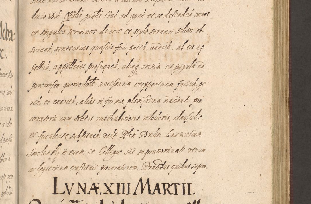 Zdjęcie nr 193 dla obiektu archiwalnego: Acta actorum causarum obligationum institutionum, decretorum, constitutionum, quietonum, resignonum, cessionum, accaeterarum, obseruonum tam iudicialium quam extraiudicialium coram Admondo Reverendo Domino Joanne Zerzynski Canonico, Vicario in Spiritualibus et Officiali generali Cracoviensis Iudice deputati per Illustrissimum ac Reverendissimum Dominum Martinum Szyszkowski Dei et Apostolice Sedis gratia Episcopum Cracoviensis ad Annum Domini Millesimum Sexcentesimum Decimum Septimum Indicatione quindecima Pontificus SS. D. N. D. Pauli Divina providentia Papae V. foeliciter moderni anno ipsus duodecimo continuantur