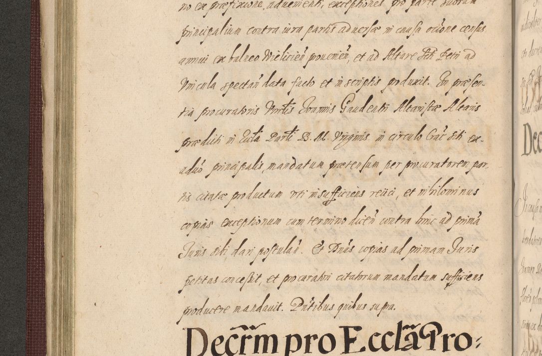 Zdjęcie nr 188 dla obiektu archiwalnego: Acta actorum causarum obligationum institutionum, decretorum, constitutionum, quietonum, resignonum, cessionum, accaeterarum, obseruonum tam iudicialium quam extraiudicialium coram Admondo Reverendo Domino Joanne Zerzynski Canonico, Vicario in Spiritualibus et Officiali generali Cracoviensis Iudice deputati per Illustrissimum ac Reverendissimum Dominum Martinum Szyszkowski Dei et Apostolice Sedis gratia Episcopum Cracoviensis ad Annum Domini Millesimum Sexcentesimum Decimum Septimum Indicatione quindecima Pontificus SS. D. N. D. Pauli Divina providentia Papae V. foeliciter moderni anno ipsus duodecimo continuantur