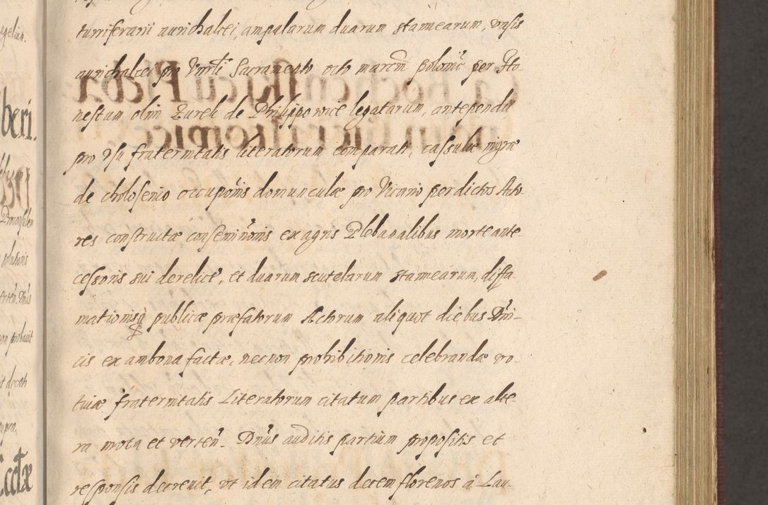 Zdjęcie nr 191 dla obiektu archiwalnego: Acta actorum causarum obligationum institutionum, decretorum, constitutionum, quietonum, resignonum, cessionum, accaeterarum, obseruonum tam iudicialium quam extraiudicialium coram Admondo Reverendo Domino Joanne Zerzynski Canonico, Vicario in Spiritualibus et Officiali generali Cracoviensis Iudice deputati per Illustrissimum ac Reverendissimum Dominum Martinum Szyszkowski Dei et Apostolice Sedis gratia Episcopum Cracoviensis ad Annum Domini Millesimum Sexcentesimum Decimum Septimum Indicatione quindecima Pontificus SS. D. N. D. Pauli Divina providentia Papae V. foeliciter moderni anno ipsus duodecimo continuantur