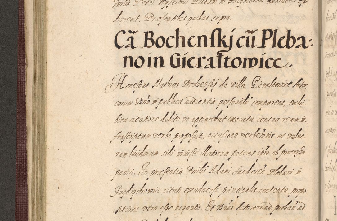Zdjęcie nr 192 dla obiektu archiwalnego: Acta actorum causarum obligationum institutionum, decretorum, constitutionum, quietonum, resignonum, cessionum, accaeterarum, obseruonum tam iudicialium quam extraiudicialium coram Admondo Reverendo Domino Joanne Zerzynski Canonico, Vicario in Spiritualibus et Officiali generali Cracoviensis Iudice deputati per Illustrissimum ac Reverendissimum Dominum Martinum Szyszkowski Dei et Apostolice Sedis gratia Episcopum Cracoviensis ad Annum Domini Millesimum Sexcentesimum Decimum Septimum Indicatione quindecima Pontificus SS. D. N. D. Pauli Divina providentia Papae V. foeliciter moderni anno ipsus duodecimo continuantur
