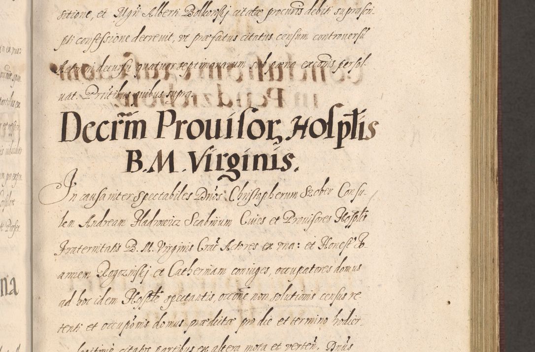 Zdjęcie nr 185 dla obiektu archiwalnego: Acta actorum causarum obligationum institutionum, decretorum, constitutionum, quietonum, resignonum, cessionum, accaeterarum, obseruonum tam iudicialium quam extraiudicialium coram Admondo Reverendo Domino Joanne Zerzynski Canonico, Vicario in Spiritualibus et Officiali generali Cracoviensis Iudice deputati per Illustrissimum ac Reverendissimum Dominum Martinum Szyszkowski Dei et Apostolice Sedis gratia Episcopum Cracoviensis ad Annum Domini Millesimum Sexcentesimum Decimum Septimum Indicatione quindecima Pontificus SS. D. N. D. Pauli Divina providentia Papae V. foeliciter moderni anno ipsus duodecimo continuantur