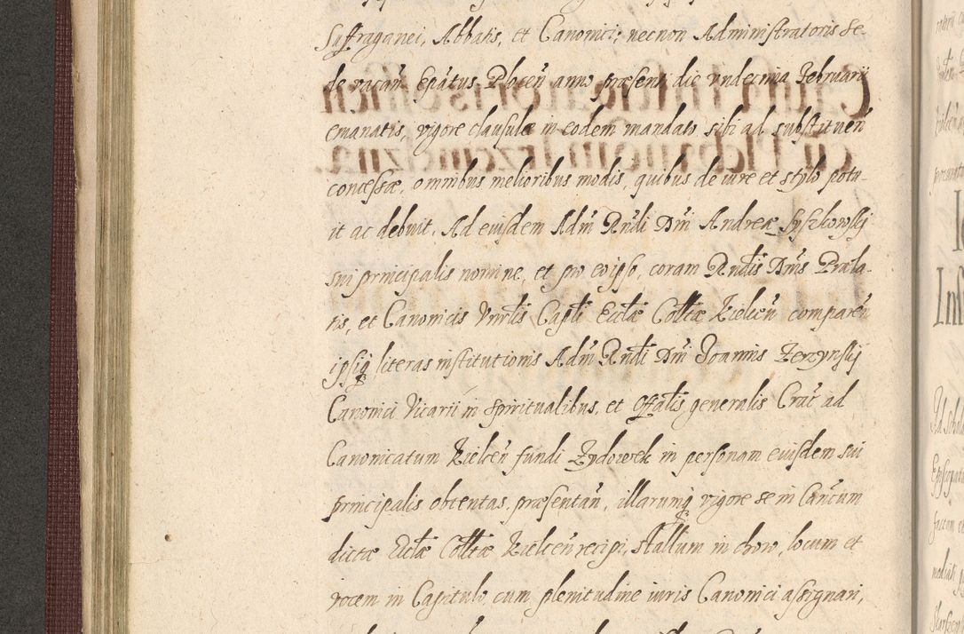 Zdjęcie nr 180 dla obiektu archiwalnego: Acta actorum causarum obligationum institutionum, decretorum, constitutionum, quietonum, resignonum, cessionum, accaeterarum, obseruonum tam iudicialium quam extraiudicialium coram Admondo Reverendo Domino Joanne Zerzynski Canonico, Vicario in Spiritualibus et Officiali generali Cracoviensis Iudice deputati per Illustrissimum ac Reverendissimum Dominum Martinum Szyszkowski Dei et Apostolice Sedis gratia Episcopum Cracoviensis ad Annum Domini Millesimum Sexcentesimum Decimum Septimum Indicatione quindecima Pontificus SS. D. N. D. Pauli Divina providentia Papae V. foeliciter moderni anno ipsus duodecimo continuantur