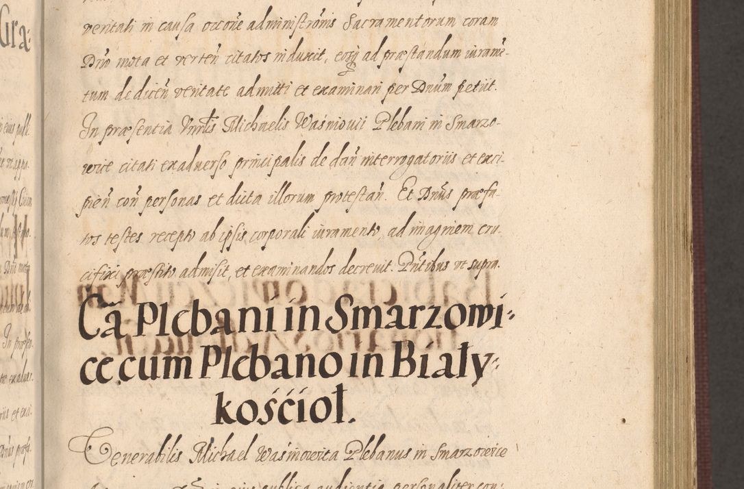 Zdjęcie nr 177 dla obiektu archiwalnego: Acta actorum causarum obligationum institutionum, decretorum, constitutionum, quietonum, resignonum, cessionum, accaeterarum, obseruonum tam iudicialium quam extraiudicialium coram Admondo Reverendo Domino Joanne Zerzynski Canonico, Vicario in Spiritualibus et Officiali generali Cracoviensis Iudice deputati per Illustrissimum ac Reverendissimum Dominum Martinum Szyszkowski Dei et Apostolice Sedis gratia Episcopum Cracoviensis ad Annum Domini Millesimum Sexcentesimum Decimum Septimum Indicatione quindecima Pontificus SS. D. N. D. Pauli Divina providentia Papae V. foeliciter moderni anno ipsus duodecimo continuantur