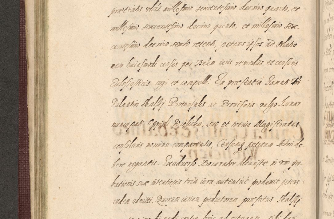 Zdjęcie nr 170 dla obiektu archiwalnego: Acta actorum causarum obligationum institutionum, decretorum, constitutionum, quietonum, resignonum, cessionum, accaeterarum, obseruonum tam iudicialium quam extraiudicialium coram Admondo Reverendo Domino Joanne Zerzynski Canonico, Vicario in Spiritualibus et Officiali generali Cracoviensis Iudice deputati per Illustrissimum ac Reverendissimum Dominum Martinum Szyszkowski Dei et Apostolice Sedis gratia Episcopum Cracoviensis ad Annum Domini Millesimum Sexcentesimum Decimum Septimum Indicatione quindecima Pontificus SS. D. N. D. Pauli Divina providentia Papae V. foeliciter moderni anno ipsus duodecimo continuantur