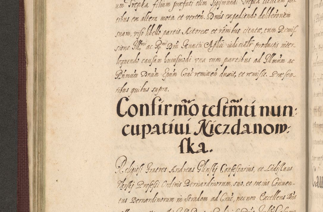 Zdjęcie nr 172 dla obiektu archiwalnego: Acta actorum causarum obligationum institutionum, decretorum, constitutionum, quietonum, resignonum, cessionum, accaeterarum, obseruonum tam iudicialium quam extraiudicialium coram Admondo Reverendo Domino Joanne Zerzynski Canonico, Vicario in Spiritualibus et Officiali generali Cracoviensis Iudice deputati per Illustrissimum ac Reverendissimum Dominum Martinum Szyszkowski Dei et Apostolice Sedis gratia Episcopum Cracoviensis ad Annum Domini Millesimum Sexcentesimum Decimum Septimum Indicatione quindecima Pontificus SS. D. N. D. Pauli Divina providentia Papae V. foeliciter moderni anno ipsus duodecimo continuantur