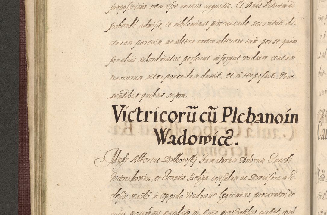 Zdjęcie nr 168 dla obiektu archiwalnego: Acta actorum causarum obligationum institutionum, decretorum, constitutionum, quietonum, resignonum, cessionum, accaeterarum, obseruonum tam iudicialium quam extraiudicialium coram Admondo Reverendo Domino Joanne Zerzynski Canonico, Vicario in Spiritualibus et Officiali generali Cracoviensis Iudice deputati per Illustrissimum ac Reverendissimum Dominum Martinum Szyszkowski Dei et Apostolice Sedis gratia Episcopum Cracoviensis ad Annum Domini Millesimum Sexcentesimum Decimum Septimum Indicatione quindecima Pontificus SS. D. N. D. Pauli Divina providentia Papae V. foeliciter moderni anno ipsus duodecimo continuantur