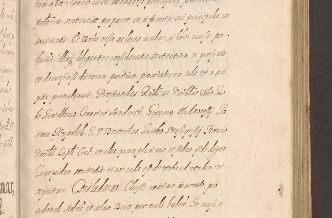Zdjęcie nr 163 dla obiektu archiwalnego: Acta actorum causarum obligationum institutionum, decretorum, constitutionum, quietonum, resignonum, cessionum, accaeterarum, obseruonum tam iudicialium quam extraiudicialium coram Admondo Reverendo Domino Joanne Zerzynski Canonico, Vicario in Spiritualibus et Officiali generali Cracoviensis Iudice deputati per Illustrissimum ac Reverendissimum Dominum Martinum Szyszkowski Dei et Apostolice Sedis gratia Episcopum Cracoviensis ad Annum Domini Millesimum Sexcentesimum Decimum Septimum Indicatione quindecima Pontificus SS. D. N. D. Pauli Divina providentia Papae V. foeliciter moderni anno ipsus duodecimo continuantur
