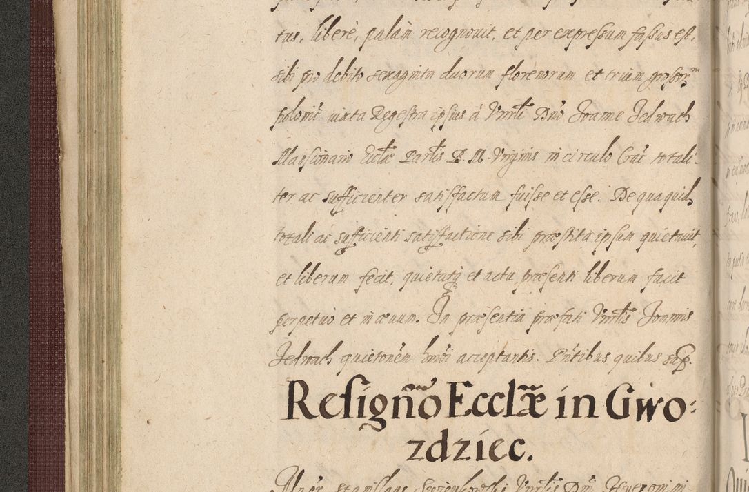Zdjęcie nr 158 dla obiektu archiwalnego: Acta actorum causarum obligationum institutionum, decretorum, constitutionum, quietonum, resignonum, cessionum, accaeterarum, obseruonum tam iudicialium quam extraiudicialium coram Admondo Reverendo Domino Joanne Zerzynski Canonico, Vicario in Spiritualibus et Officiali generali Cracoviensis Iudice deputati per Illustrissimum ac Reverendissimum Dominum Martinum Szyszkowski Dei et Apostolice Sedis gratia Episcopum Cracoviensis ad Annum Domini Millesimum Sexcentesimum Decimum Septimum Indicatione quindecima Pontificus SS. D. N. D. Pauli Divina providentia Papae V. foeliciter moderni anno ipsus duodecimo continuantur