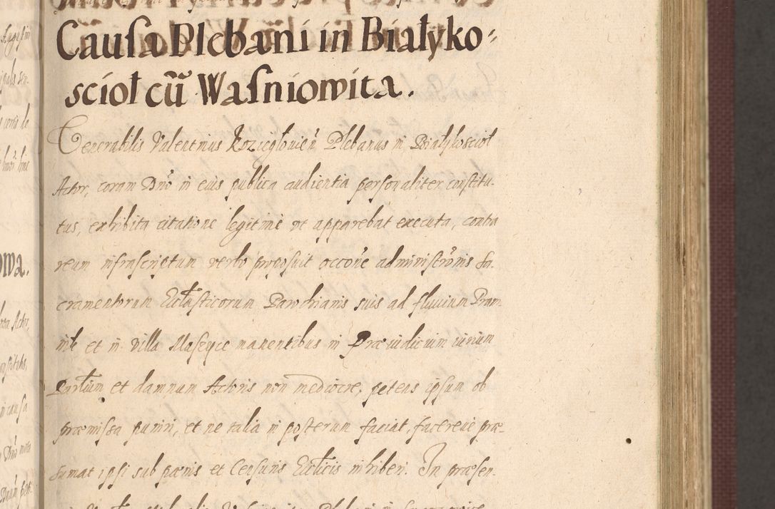 Zdjęcie nr 147 dla obiektu archiwalnego: Acta actorum causarum obligationum institutionum, decretorum, constitutionum, quietonum, resignonum, cessionum, accaeterarum, obseruonum tam iudicialium quam extraiudicialium coram Admondo Reverendo Domino Joanne Zerzynski Canonico, Vicario in Spiritualibus et Officiali generali Cracoviensis Iudice deputati per Illustrissimum ac Reverendissimum Dominum Martinum Szyszkowski Dei et Apostolice Sedis gratia Episcopum Cracoviensis ad Annum Domini Millesimum Sexcentesimum Decimum Septimum Indicatione quindecima Pontificus SS. D. N. D. Pauli Divina providentia Papae V. foeliciter moderni anno ipsus duodecimo continuantur