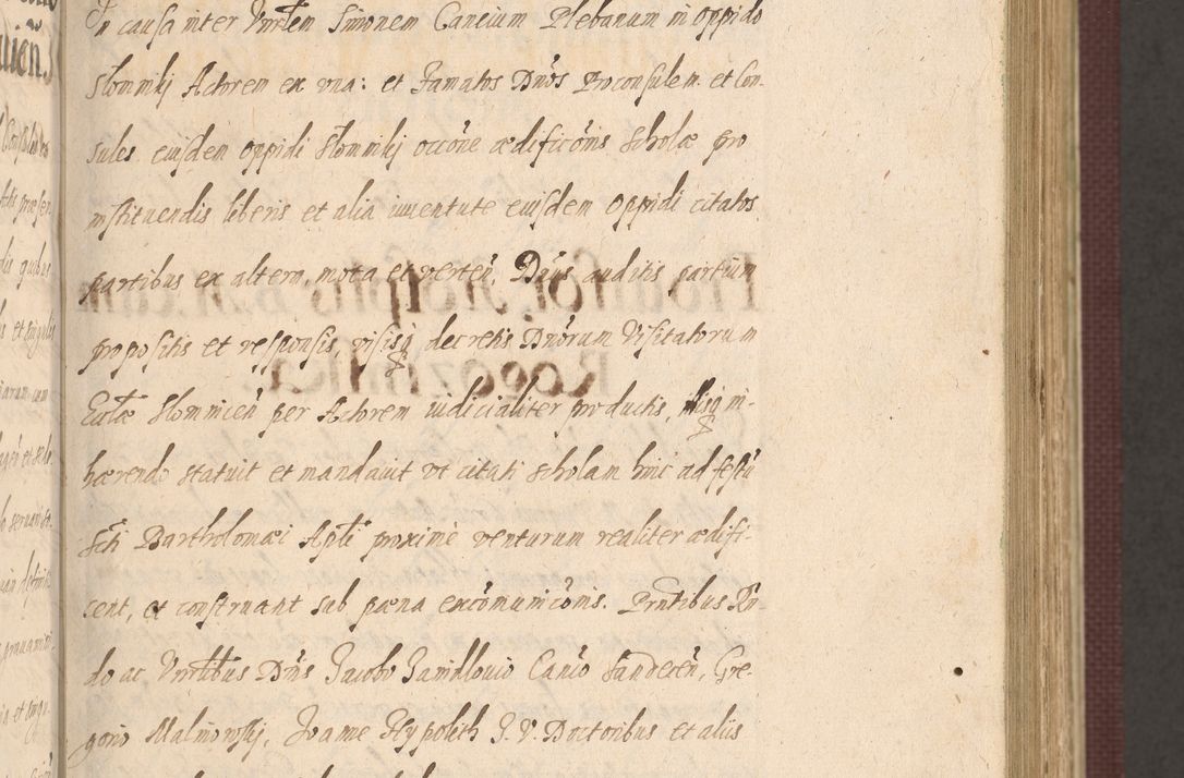 Zdjęcie nr 149 dla obiektu archiwalnego: Acta actorum causarum obligationum institutionum, decretorum, constitutionum, quietonum, resignonum, cessionum, accaeterarum, obseruonum tam iudicialium quam extraiudicialium coram Admondo Reverendo Domino Joanne Zerzynski Canonico, Vicario in Spiritualibus et Officiali generali Cracoviensis Iudice deputati per Illustrissimum ac Reverendissimum Dominum Martinum Szyszkowski Dei et Apostolice Sedis gratia Episcopum Cracoviensis ad Annum Domini Millesimum Sexcentesimum Decimum Septimum Indicatione quindecima Pontificus SS. D. N. D. Pauli Divina providentia Papae V. foeliciter moderni anno ipsus duodecimo continuantur
