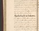 Zdjęcie nr 146 dla obiektu archiwalnego: Acta actorum causarum obligationum institutionum, decretorum, constitutionum, quietonum, resignonum, cessionum, accaeterarum, obseruonum tam iudicialium quam extraiudicialium coram Admondo Reverendo Domino Joanne Zerzynski Canonico, Vicario in Spiritualibus et Officiali generali Cracoviensis Iudice deputati per Illustrissimum ac Reverendissimum Dominum Martinum Szyszkowski Dei et Apostolice Sedis gratia Episcopum Cracoviensis ad Annum Domini Millesimum Sexcentesimum Decimum Septimum Indicatione quindecima Pontificus SS. D. N. D. Pauli Divina providentia Papae V. foeliciter moderni anno ipsus duodecimo continuantur