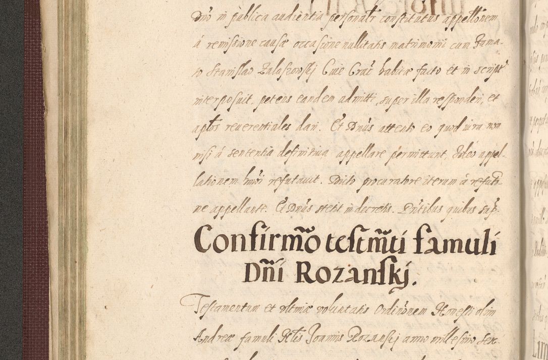 Zdjęcie nr 144 dla obiektu archiwalnego: Acta actorum causarum obligationum institutionum, decretorum, constitutionum, quietonum, resignonum, cessionum, accaeterarum, obseruonum tam iudicialium quam extraiudicialium coram Admondo Reverendo Domino Joanne Zerzynski Canonico, Vicario in Spiritualibus et Officiali generali Cracoviensis Iudice deputati per Illustrissimum ac Reverendissimum Dominum Martinum Szyszkowski Dei et Apostolice Sedis gratia Episcopum Cracoviensis ad Annum Domini Millesimum Sexcentesimum Decimum Septimum Indicatione quindecima Pontificus SS. D. N. D. Pauli Divina providentia Papae V. foeliciter moderni anno ipsus duodecimo continuantur