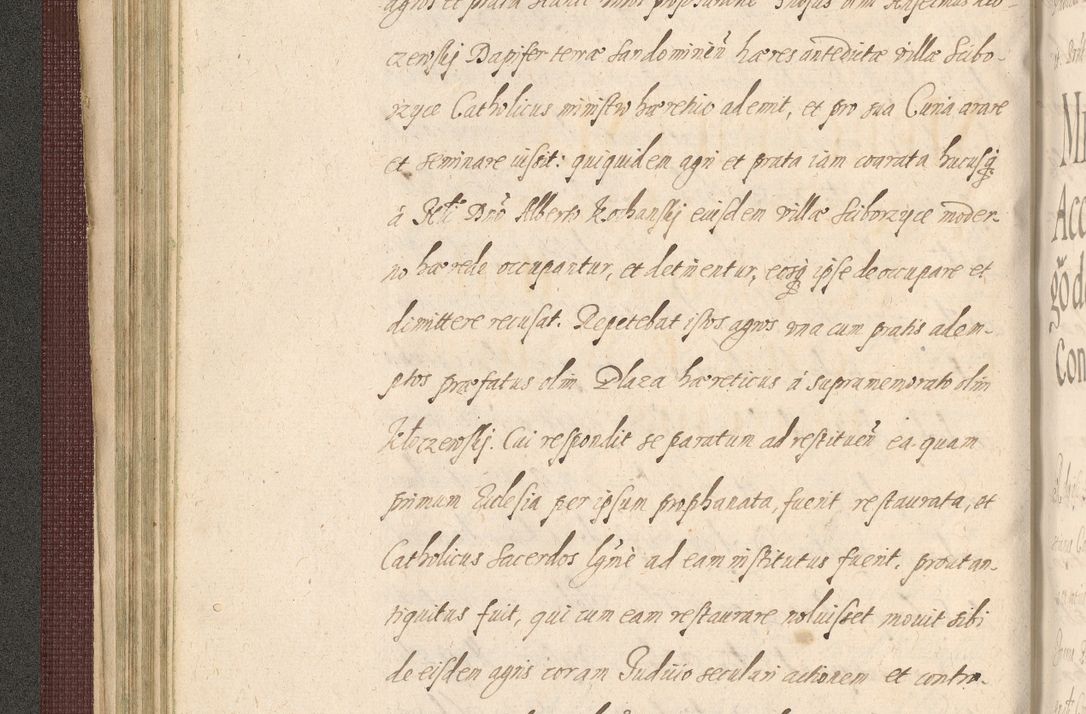 Zdjęcie nr 140 dla obiektu archiwalnego: Acta actorum causarum obligationum institutionum, decretorum, constitutionum, quietonum, resignonum, cessionum, accaeterarum, obseruonum tam iudicialium quam extraiudicialium coram Admondo Reverendo Domino Joanne Zerzynski Canonico, Vicario in Spiritualibus et Officiali generali Cracoviensis Iudice deputati per Illustrissimum ac Reverendissimum Dominum Martinum Szyszkowski Dei et Apostolice Sedis gratia Episcopum Cracoviensis ad Annum Domini Millesimum Sexcentesimum Decimum Septimum Indicatione quindecima Pontificus SS. D. N. D. Pauli Divina providentia Papae V. foeliciter moderni anno ipsus duodecimo continuantur