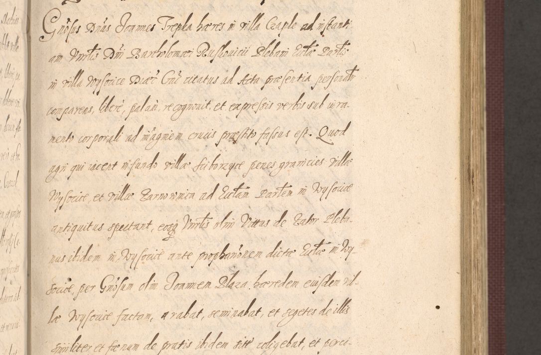 Zdjęcie nr 137 dla obiektu archiwalnego: Acta actorum causarum obligationum institutionum, decretorum, constitutionum, quietonum, resignonum, cessionum, accaeterarum, obseruonum tam iudicialium quam extraiudicialium coram Admondo Reverendo Domino Joanne Zerzynski Canonico, Vicario in Spiritualibus et Officiali generali Cracoviensis Iudice deputati per Illustrissimum ac Reverendissimum Dominum Martinum Szyszkowski Dei et Apostolice Sedis gratia Episcopum Cracoviensis ad Annum Domini Millesimum Sexcentesimum Decimum Septimum Indicatione quindecima Pontificus SS. D. N. D. Pauli Divina providentia Papae V. foeliciter moderni anno ipsus duodecimo continuantur