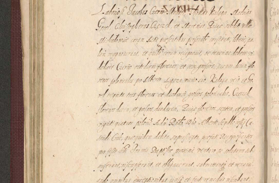 Zdjęcie nr 136 dla obiektu archiwalnego: Acta actorum causarum obligationum institutionum, decretorum, constitutionum, quietonum, resignonum, cessionum, accaeterarum, obseruonum tam iudicialium quam extraiudicialium coram Admondo Reverendo Domino Joanne Zerzynski Canonico, Vicario in Spiritualibus et Officiali generali Cracoviensis Iudice deputati per Illustrissimum ac Reverendissimum Dominum Martinum Szyszkowski Dei et Apostolice Sedis gratia Episcopum Cracoviensis ad Annum Domini Millesimum Sexcentesimum Decimum Septimum Indicatione quindecima Pontificus SS. D. N. D. Pauli Divina providentia Papae V. foeliciter moderni anno ipsus duodecimo continuantur