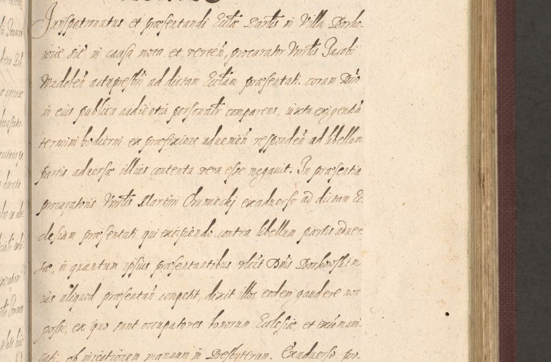 Zdjęcie nr 121 dla obiektu archiwalnego: Acta actorum causarum obligationum institutionum, decretorum, constitutionum, quietonum, resignonum, cessionum, accaeterarum, obseruonum tam iudicialium quam extraiudicialium coram Admondo Reverendo Domino Joanne Zerzynski Canonico, Vicario in Spiritualibus et Officiali generali Cracoviensis Iudice deputati per Illustrissimum ac Reverendissimum Dominum Martinum Szyszkowski Dei et Apostolice Sedis gratia Episcopum Cracoviensis ad Annum Domini Millesimum Sexcentesimum Decimum Septimum Indicatione quindecima Pontificus SS. D. N. D. Pauli Divina providentia Papae V. foeliciter moderni anno ipsus duodecimo continuantur