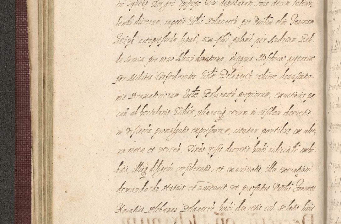Zdjęcie nr 120 dla obiektu archiwalnego: Acta actorum causarum obligationum institutionum, decretorum, constitutionum, quietonum, resignonum, cessionum, accaeterarum, obseruonum tam iudicialium quam extraiudicialium coram Admondo Reverendo Domino Joanne Zerzynski Canonico, Vicario in Spiritualibus et Officiali generali Cracoviensis Iudice deputati per Illustrissimum ac Reverendissimum Dominum Martinum Szyszkowski Dei et Apostolice Sedis gratia Episcopum Cracoviensis ad Annum Domini Millesimum Sexcentesimum Decimum Septimum Indicatione quindecima Pontificus SS. D. N. D. Pauli Divina providentia Papae V. foeliciter moderni anno ipsus duodecimo continuantur
